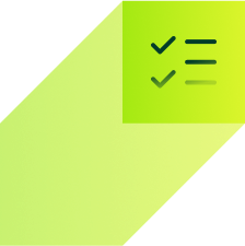 A neon green and black background with an arrow pointing to the right.